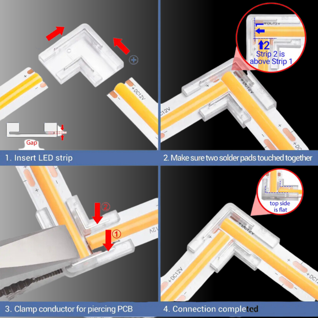 LED COB STRIPS 10mm CONNECTORS - Image 3