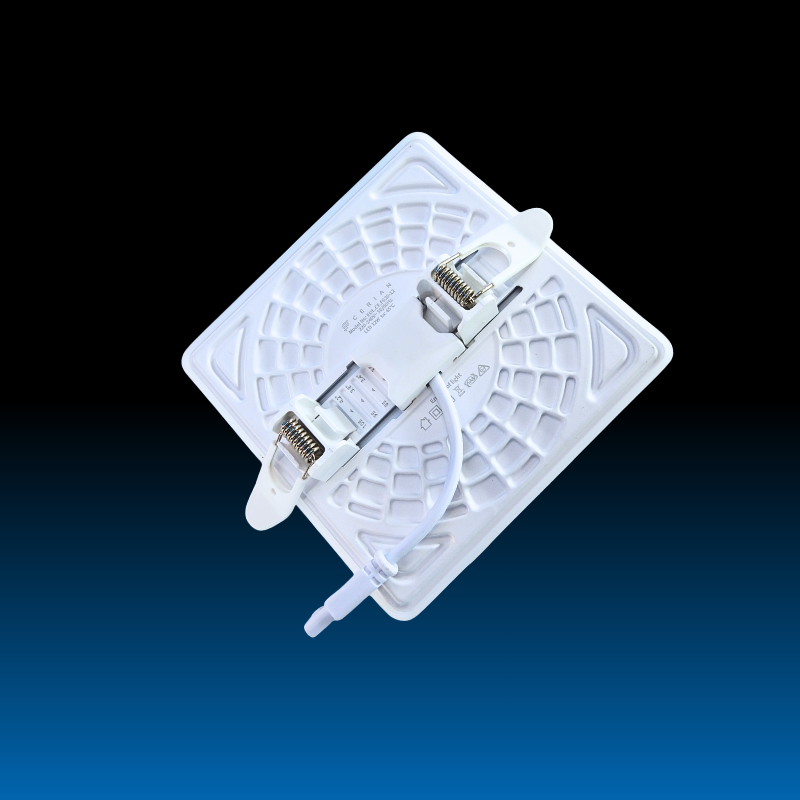 12W Tricolour Adjustable LED Downlight Square - Image 2