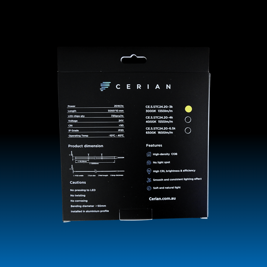Cerian 20W Flexi LED Strip lights 3000k - Image 3