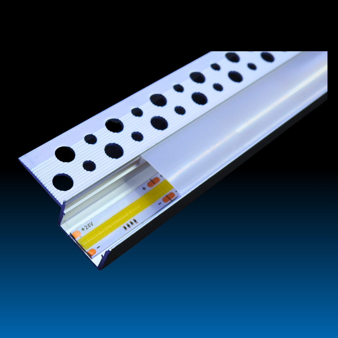 Profile Aluminium 19x13mm Gyprock 1 Side - Image 2