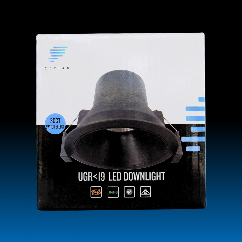 Alaatree-UG 9W Recessed Black LED Downlight - Image 5