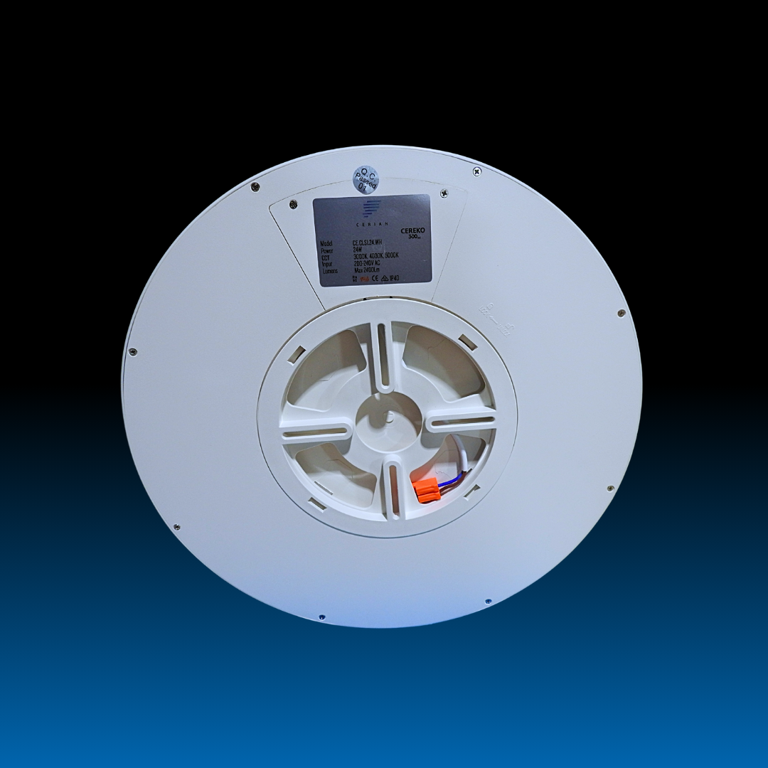 24W White Surface-Mount LED Ceiling Light - Image 2