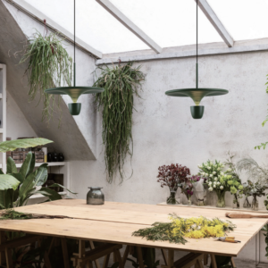 Childlike D LED Pendant Light | 13W Smart Dimmable | Army Green