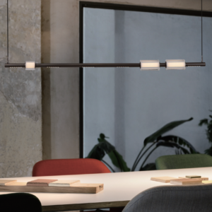 Chasing the Light LED Linear Chandelier | 40W Smart Dimmable | Rich Coffee