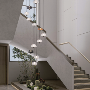 Bell LED Pendant Light | 12W Smart Dimmable | Pearl Black & Clear