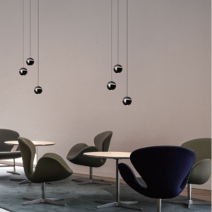 Yo-Yo LED Pendant Light | 8W Smart Dimmable | Black Nickel & Ash Grey