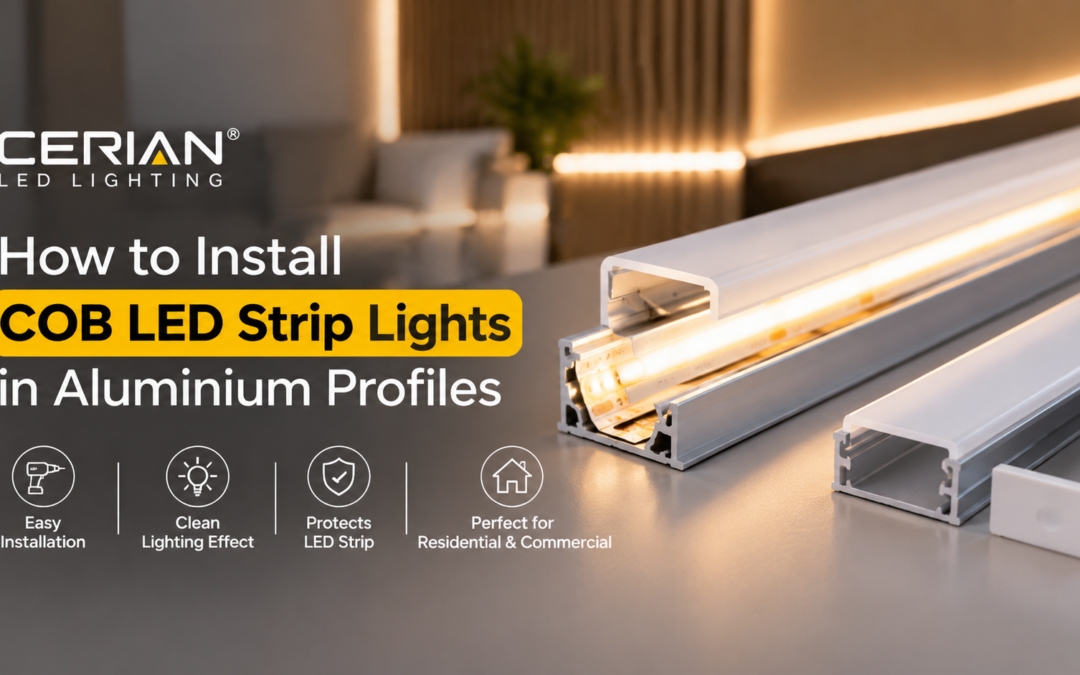 How to Install COB LED Strip Lights in Aluminium Profiles
