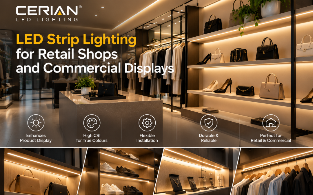 LED Strip Lighting for Retail Shops and Commercial Displays